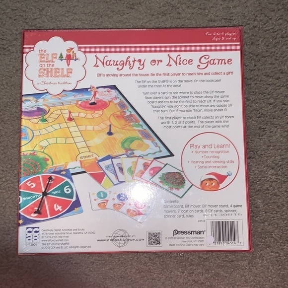 The Elf on the Shelf Naughty or Nice Game, New - Picture 2 of 3